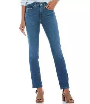 Джинсы Levi's 312 Shaping Slim Leg из эластичного денима со средней посадкой, синий