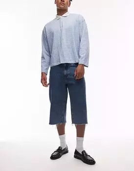 Джинсы Levi's 3/4 из денима, мешковатые, тёмного цвета