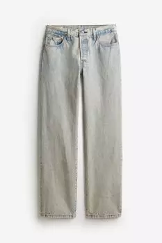 Джинсы Levi's 501 90-s, голубой с эффектом потертости