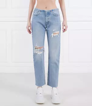 Джинсы Levi's 501 MINI WAIST Straight fit, небесно-голубой