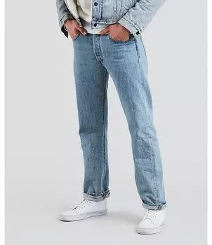 Джинсы Levi's 501 оригинального классического кроя жесткого кроя, синий