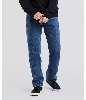 Джинсы Levi's 505 стандартного кроя жесткого кроя, синий