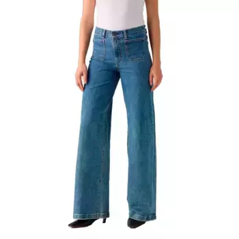 Джинсы Levi's 728 Tailored Wide Leg high waist, синий