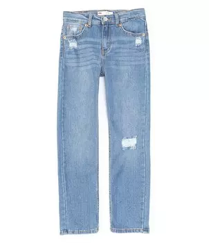 Джинсы Levi's Big Girls 7–16 Low Pro, синий