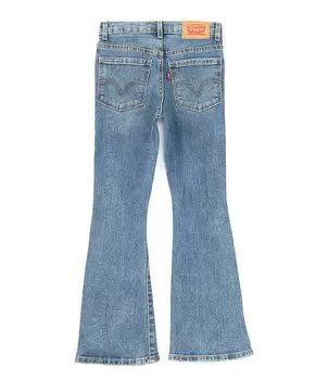 Джинсы Levi's Big Girls 7–16 726 с вышивкой-клеш, синий