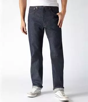 Джинсы Levi's Big & Tall 501 с усадкой по фигуре, синий
