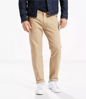 Джинсы Levi's Big & Tall 502 стандартного кроя из эластичного зауженного денима, бежевый