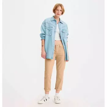 Джинсы Levi's Mid Rise Boyfriend Regular Waist, бежевый