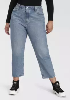 Джинсы Levi's Plus 7/8 "501 CROP", классическая высота по талии, цвет Med Indigo