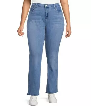 Джинсы Levi's Plus Size 725 с высокой посадкой и расклешенными штанинами из эластичного денима до щиколотки, синий