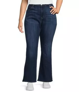 Джинсы Levi's Plus Size 726 с высокой посадкой и расклешенными штанинами, синий