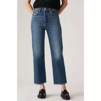 Джинсы Levi's Ribcage Straight Ankle, синий