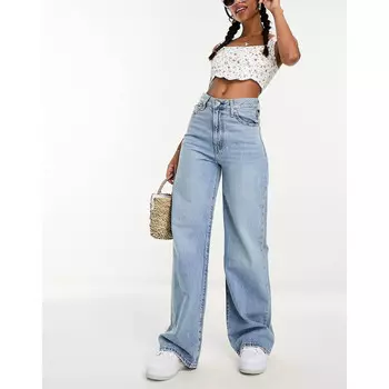 Джинсы Levi's Ribcage Wide Leg, светло-синий