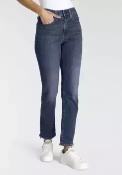 Джинсы Levi's с 5 карманами "724 BUTTON SHANK", с застежкой-молнией на подоле, цвет All Zipped Up