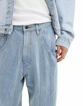 Джинсы Levi's Skateboarding синего цвета со свободным кроем и присборенными штанинами
