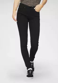 Джинсы Levi's скинни "711 Skinny" с заниженным поясом, черный