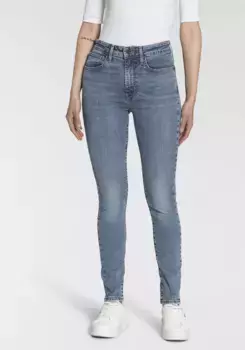 Джинсы Levi's скинни "721 High Rise Skinny" с высоким поясом, синий