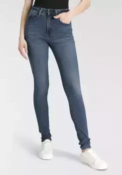 Джинсы Levi's скинни "721 High Rise Skinny" с высоким поясом, цвет Mid Worn In Indigo Blue
