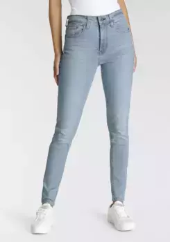 Джинсы Levi's скинни "721 High Rise Skinny" с высоким поясом, цвет Bleached Indigo Dneim