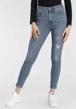 Джинсы Levi's скинни "721 High Rise Skinny" с высоким поясом, цвет Blue Indigo Used-Denim