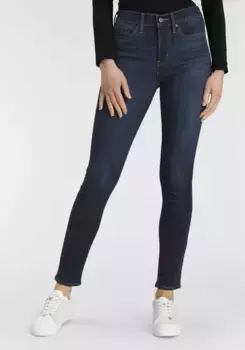 Джинсы Levi's узкого кроя "311 Shaping Skinny", модель с 5 карманами, цвет Dark Indigo