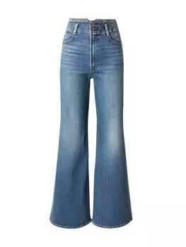 Джинсы LEVI'S Wide leg Jeans RIBCAGE BELL, синий деним