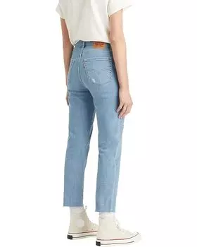 Джинсы Levi's Womens 724 High-Rise Straight Crop, цвет Firefly Brite