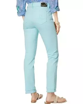 Джинсы Lilly Pulitzer South Ocean High-Rise Ski, цвет Pool Blue