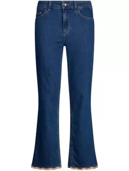 Джинсы LIU JO Bottom Up bootcut со стразами, синий