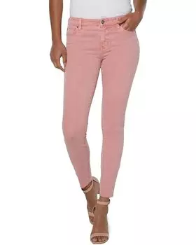 Джинсы Liverpool Los Angeles Abby Ankle Skinny with Cut Hem in Rose Blush, цвет Rose Blush