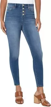 Джинсы Liverpool Los Angeles Abby High-Rise Ankle Skinny w/ Exposed Buttons in Rodeo, цвет Rodeo