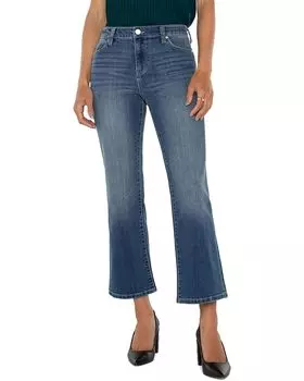 Джинсы Liverpool Los Angeles Hannah Mid-Rise Cropped Flare Eco Denim, цвет Forest Hills