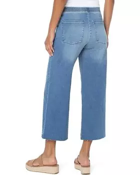 Джинсы Liverpool Los Angeles Knit Back Wide Leg Jeans in Glacier, цвет Glacier