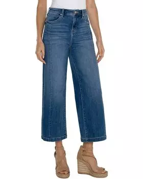 Джинсы Liverpool Los Angeles Stride Hight Rise Wide Leg with Seam Detail Eco Denim, цвет Newcastle