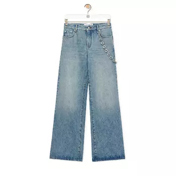 Джинсы Loewe Chain, голубой