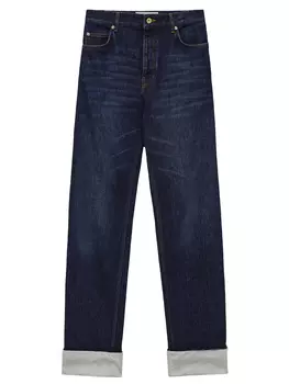 Джинсы Loewe Fisherman turn-up, синий