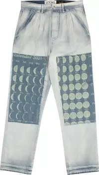 Джинсы Loewe Moon Calendar Jeans 'Blue', синий