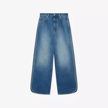 Джинсы Loewe с декоративной строчкой, синий