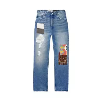 Джинсы Loewe Straight Leg Jeans 'Medium Blue', синий