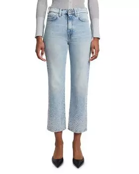 Джинсы Logan Stovepipe High Rise в цвете Juicy 7 For All Mankind, синий