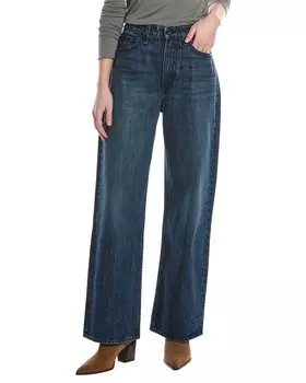 Джинсы Lori Dark Wash средней посадки Wide Leg Jeans rag & bone, синий