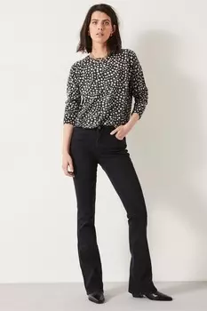 Джинсы Lorna с расклешенными штанинами Hush, черный