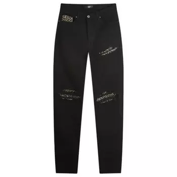 Джинсы люрекс mx1 Amiri, черный