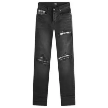 Джинсы Ma quad plaid mx1 Amiri, черный