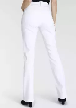 Джинсы MAC Bootcut "Boot", модно расклешенный низ, белый