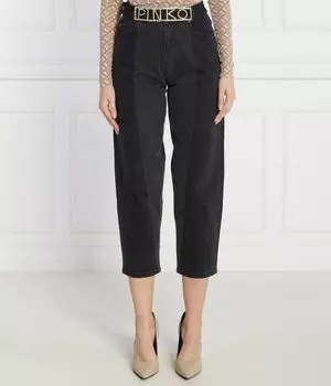 Джинсы maddie belt mom fit деним синий Regular fit Pinko, черный