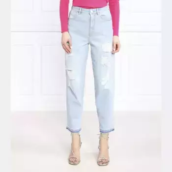 Джинсы Maddie Mom из светлого денима, крой для мамы Pinko, синий