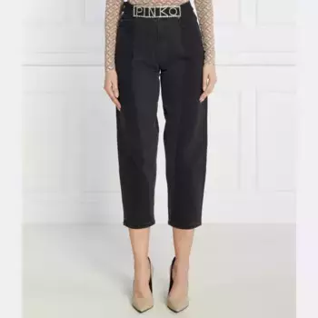 Джинсы Maddie с поясом Mom Fit и джинсы стандартной посадки Pinko, черный