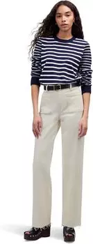 Джинсы Madewell White Patch Pocket Emmett With Let Down Hem In Vintage Canvas, цвет Vintage Canvas