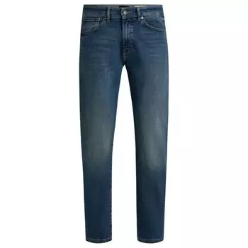 Джинсы Maine Regular Fit из синего суперэластичного денима BOSS